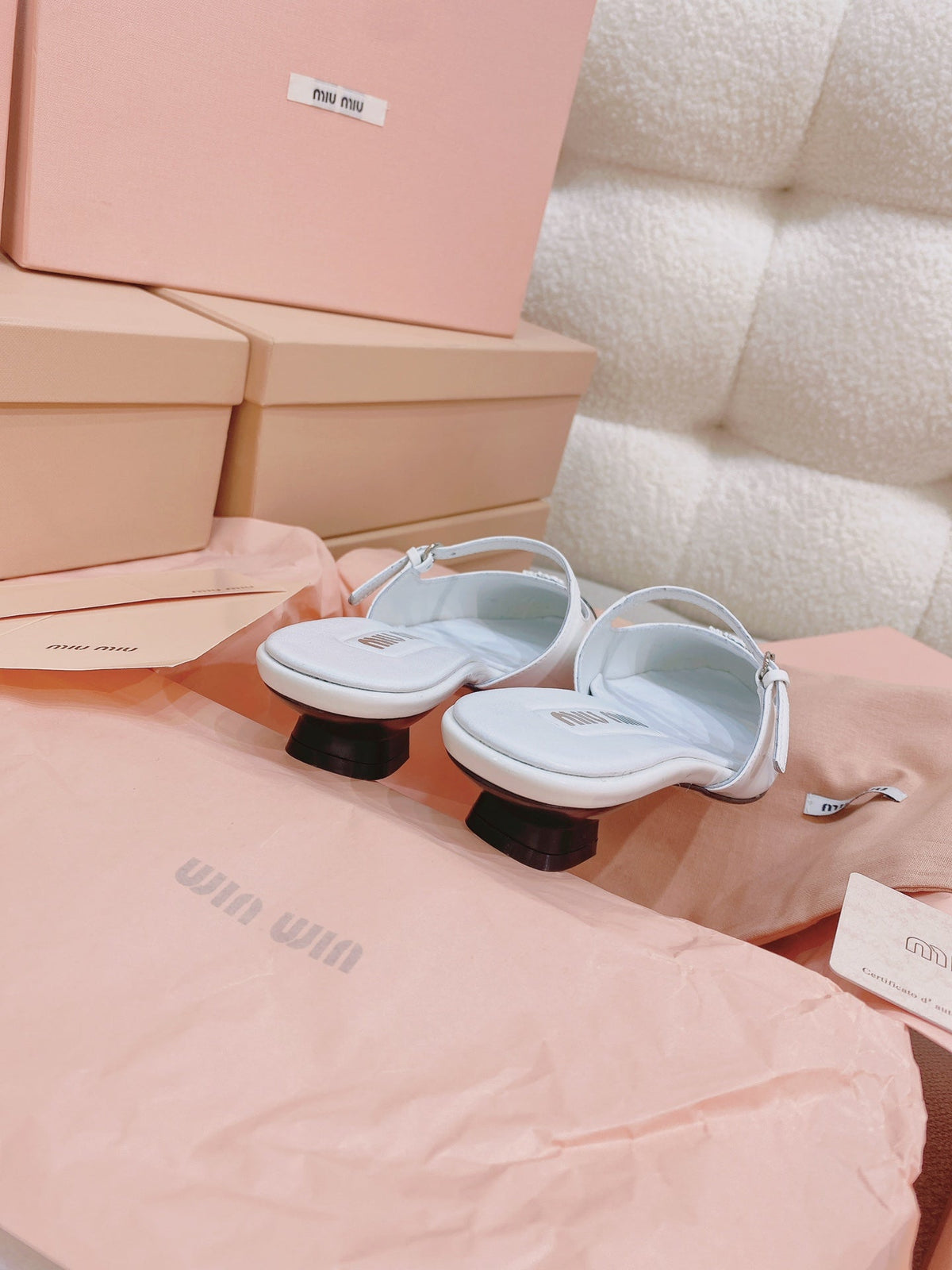 Miu Miu 2026 Horizontal Strap Mule Patent Leather 155504