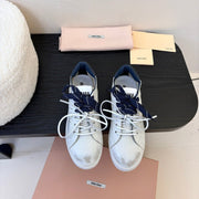 Miu 25C Sneakers White mix Night Blue Leather 235745