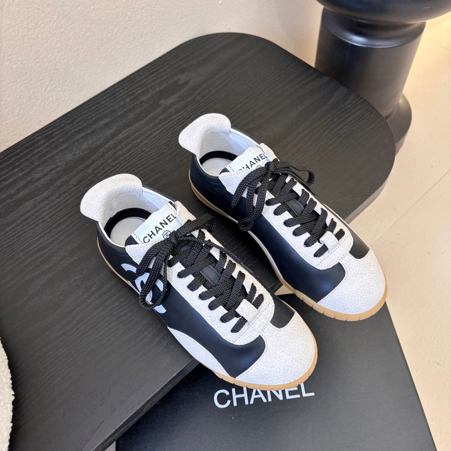 CC 2026 Sneakers Calfskin and Embossed Suede Calfskin