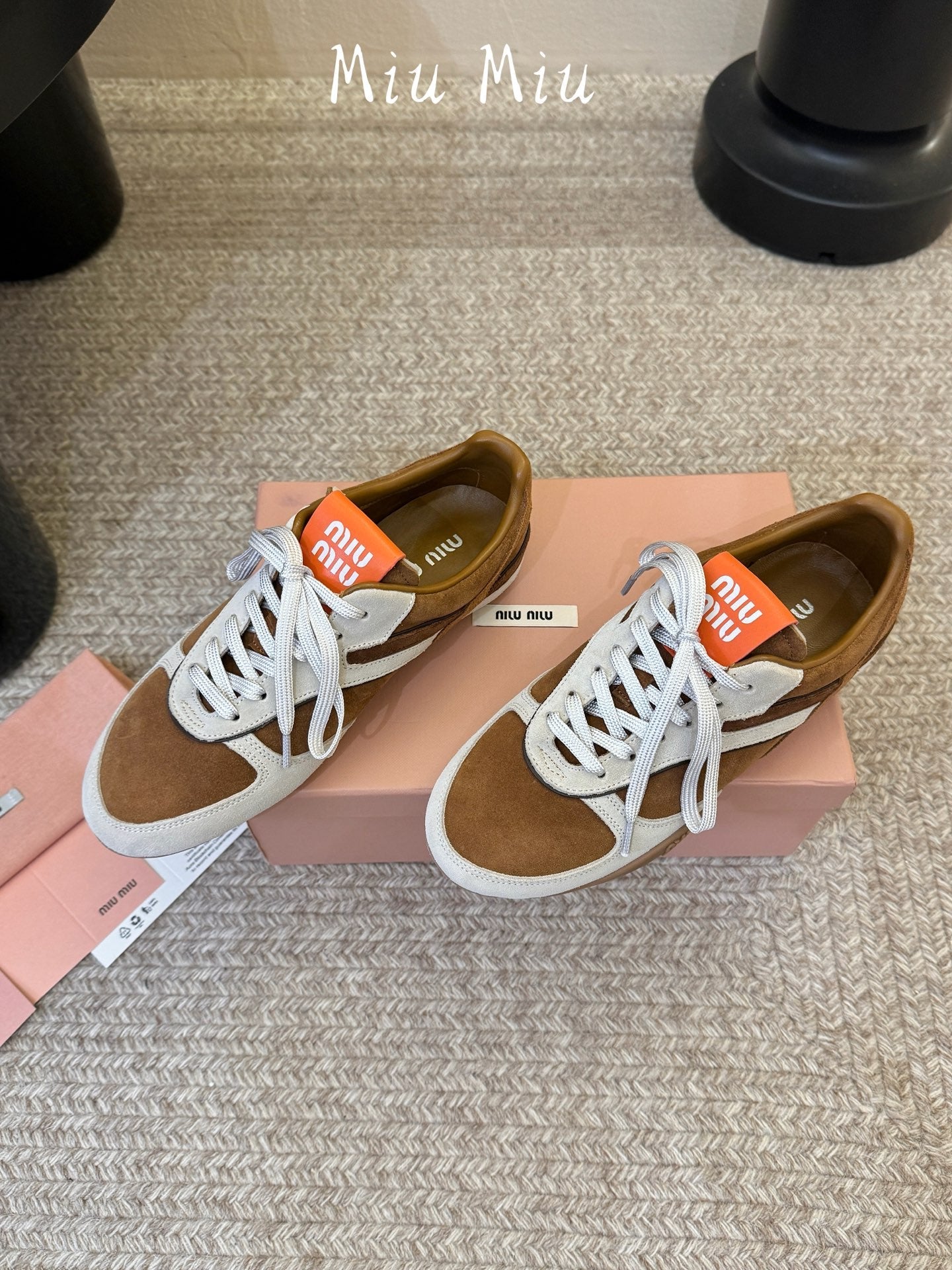 Miumiu 2026 Gymnasium Sneakers Brown Suede 953437