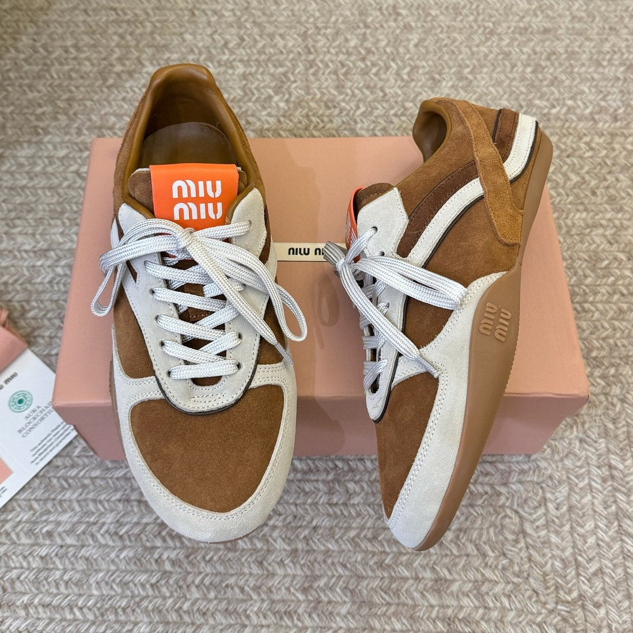 Miumiu 2026 Gymnasium Sneakers Brown Suede 953437