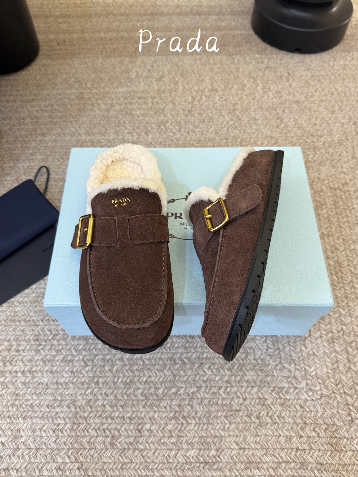 Prada 2026 Desert Mules Suede 151226