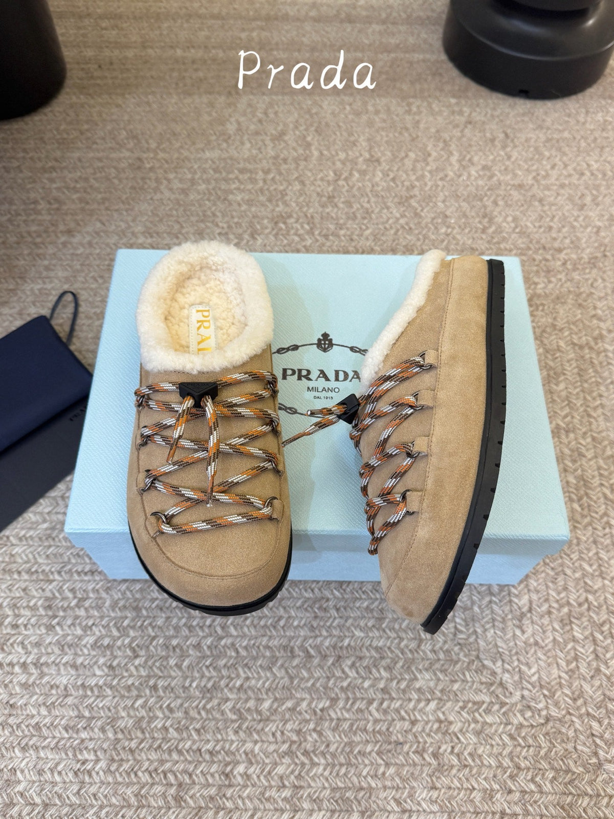 Prada 2026 Desert Laces Mule Suede 151229