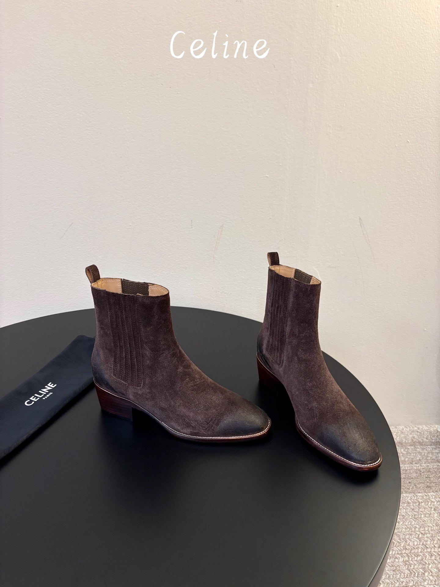 Celine 2026 Ankle Boots 50mm Suede 104883