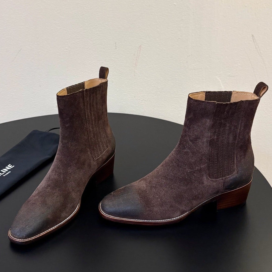 Celine 2026 Ankle Boots 50mm Suede 104883