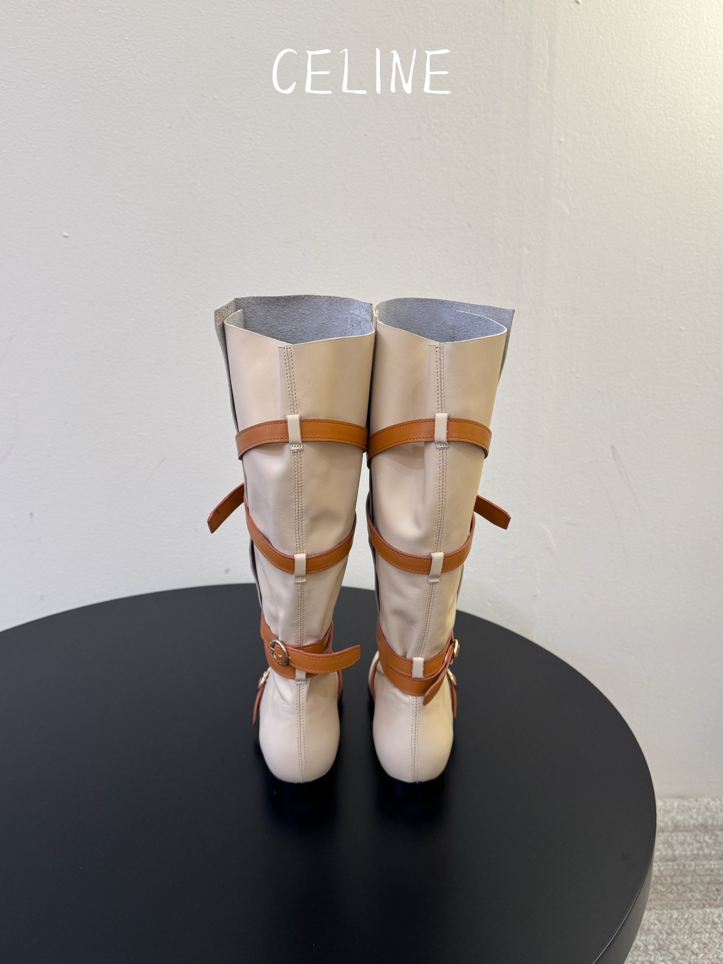 Celine 2026 Knee-High Boots Leather 104893