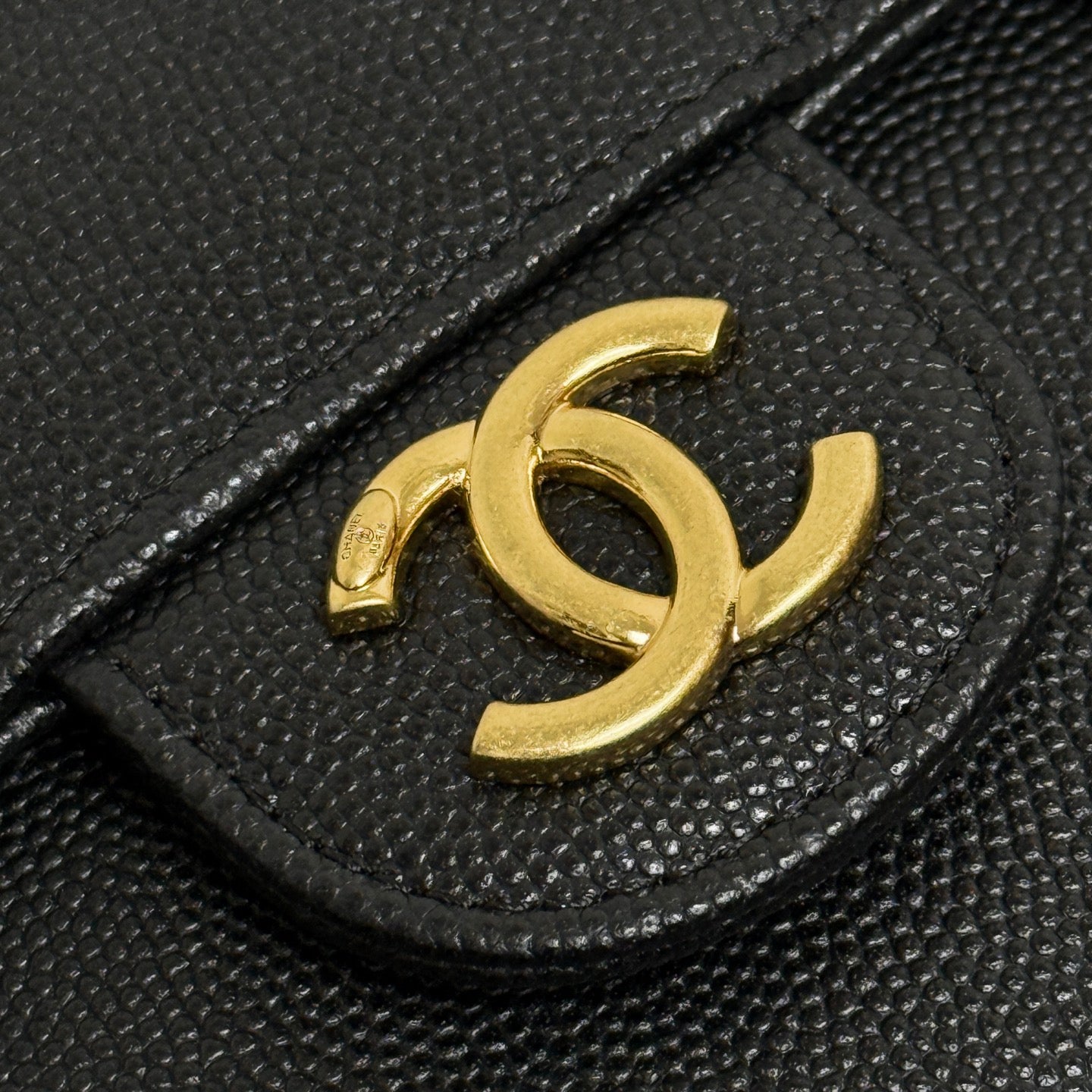 Chanel 26 Shoulder Bag 17 Black Caviar Leather