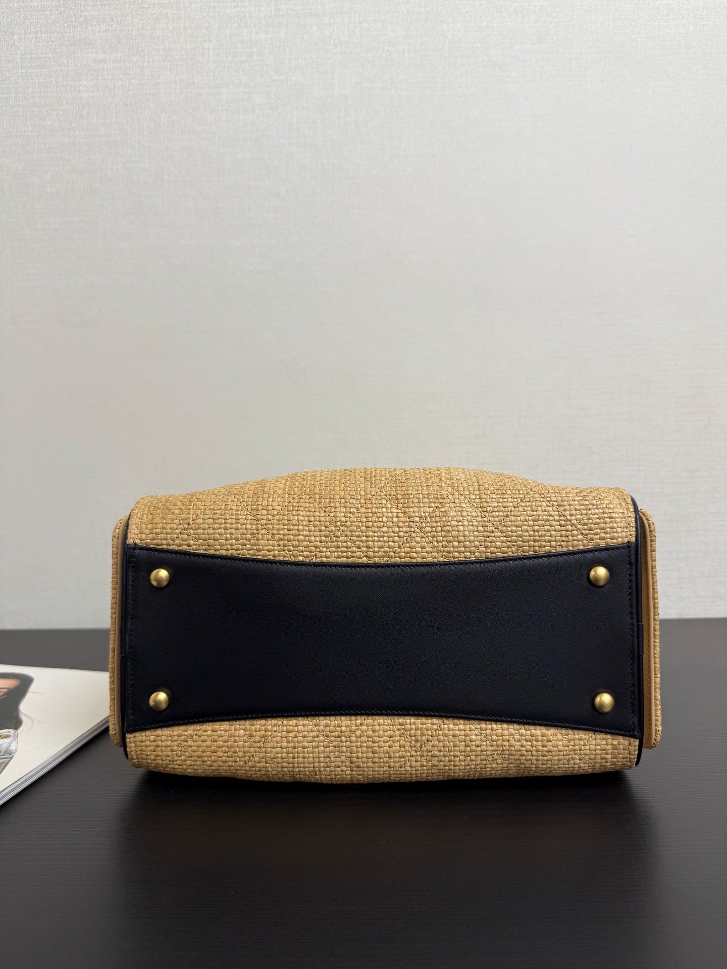 Chanel 2026 Hobo Bag 30cm Apricot Woven Leather