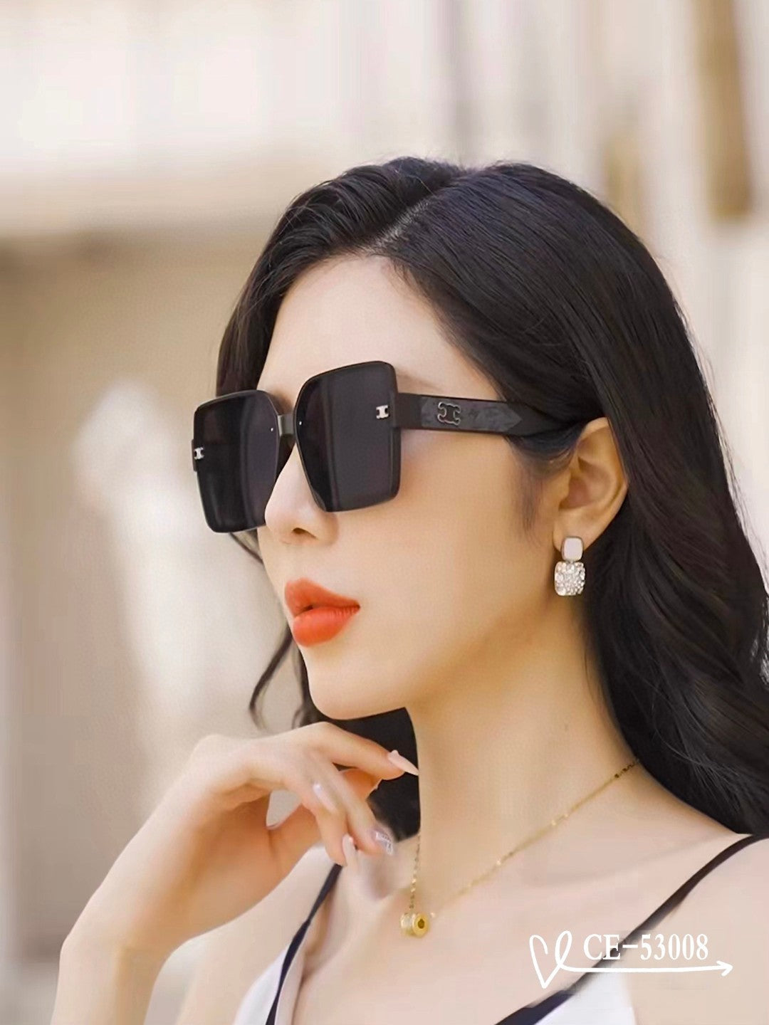 TRIOMPHE SQUARE SUNGLASSES 53008 IN ACETATE