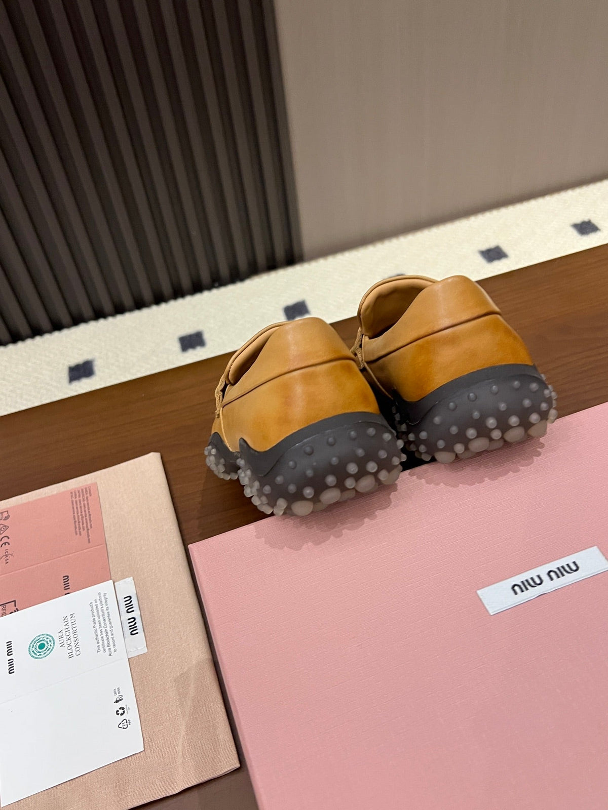 Miu Miu 2026 Square Toe Loafers Leather 155998