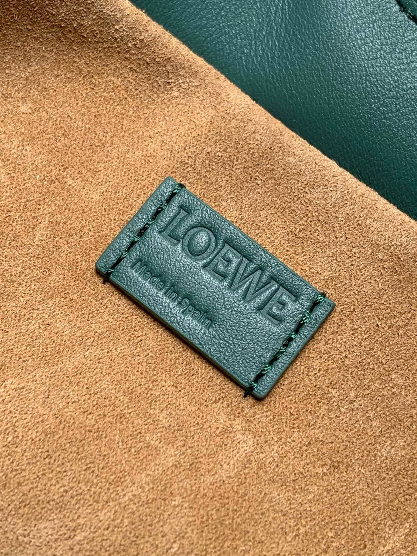 Loewe 2025 Flamenco Lucky Bag Forest Green Nappa Calfskin