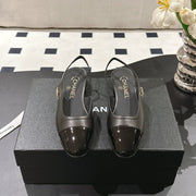 CC Slingback Black Leather 237500
