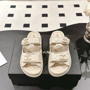CC 25 Dad Sandal Mule Beige Cream Patent Leather 237577