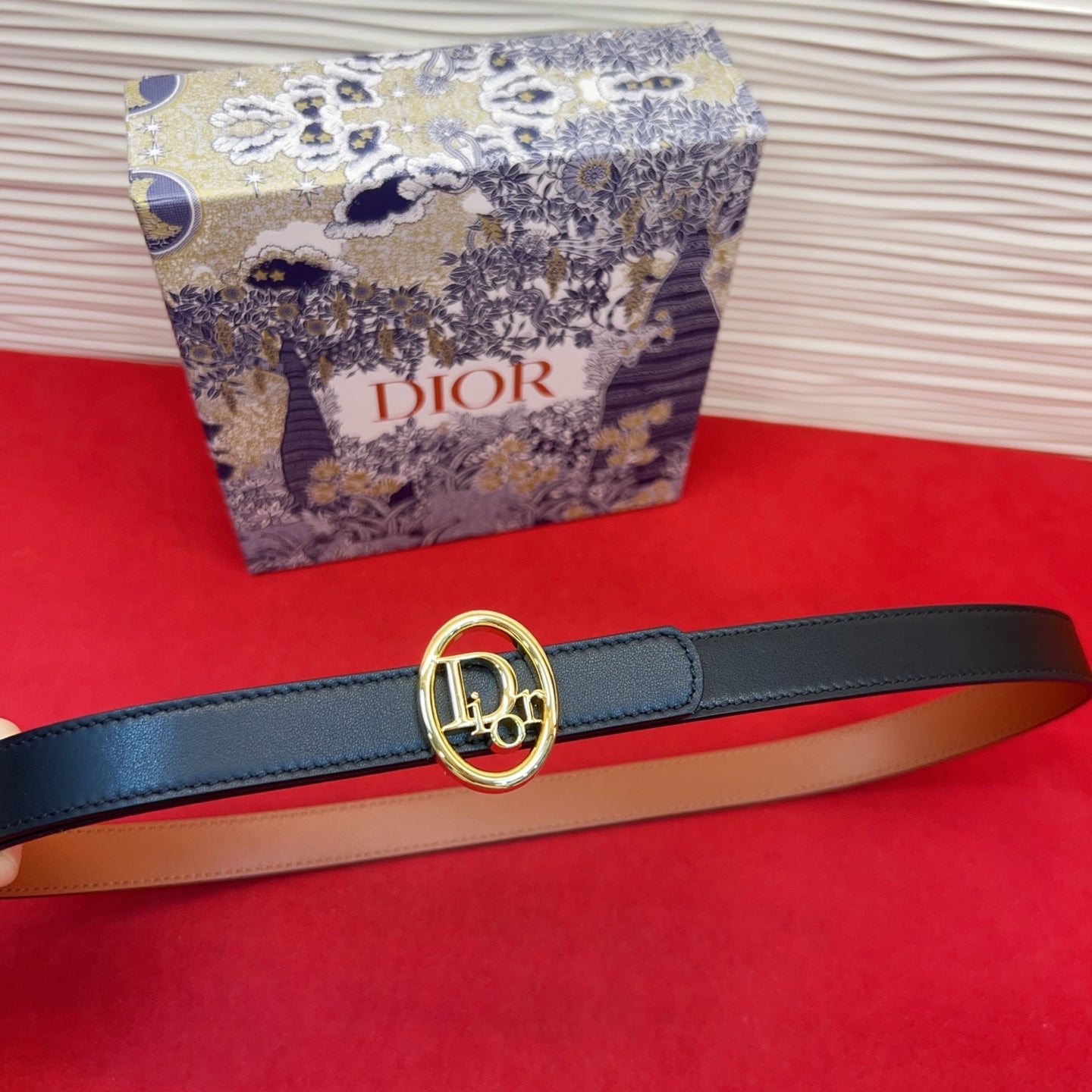 Dior 2026 Reversible Leather Belt 2.0cm Smooth Calfskin