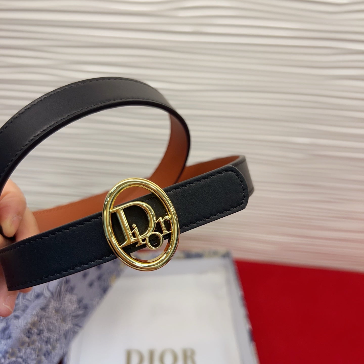 Dior 2026 Reversible Leather Belt 2.0cm Smooth Calfskin