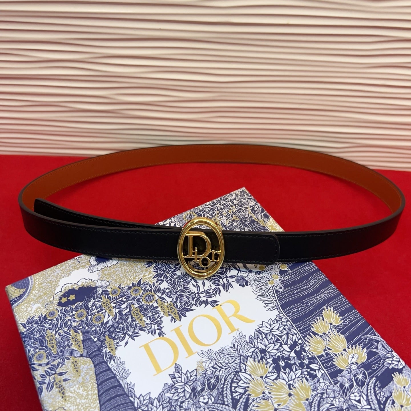 Dior 2026 Reversible Leather Belt 2.0cm Smooth Calfskin
