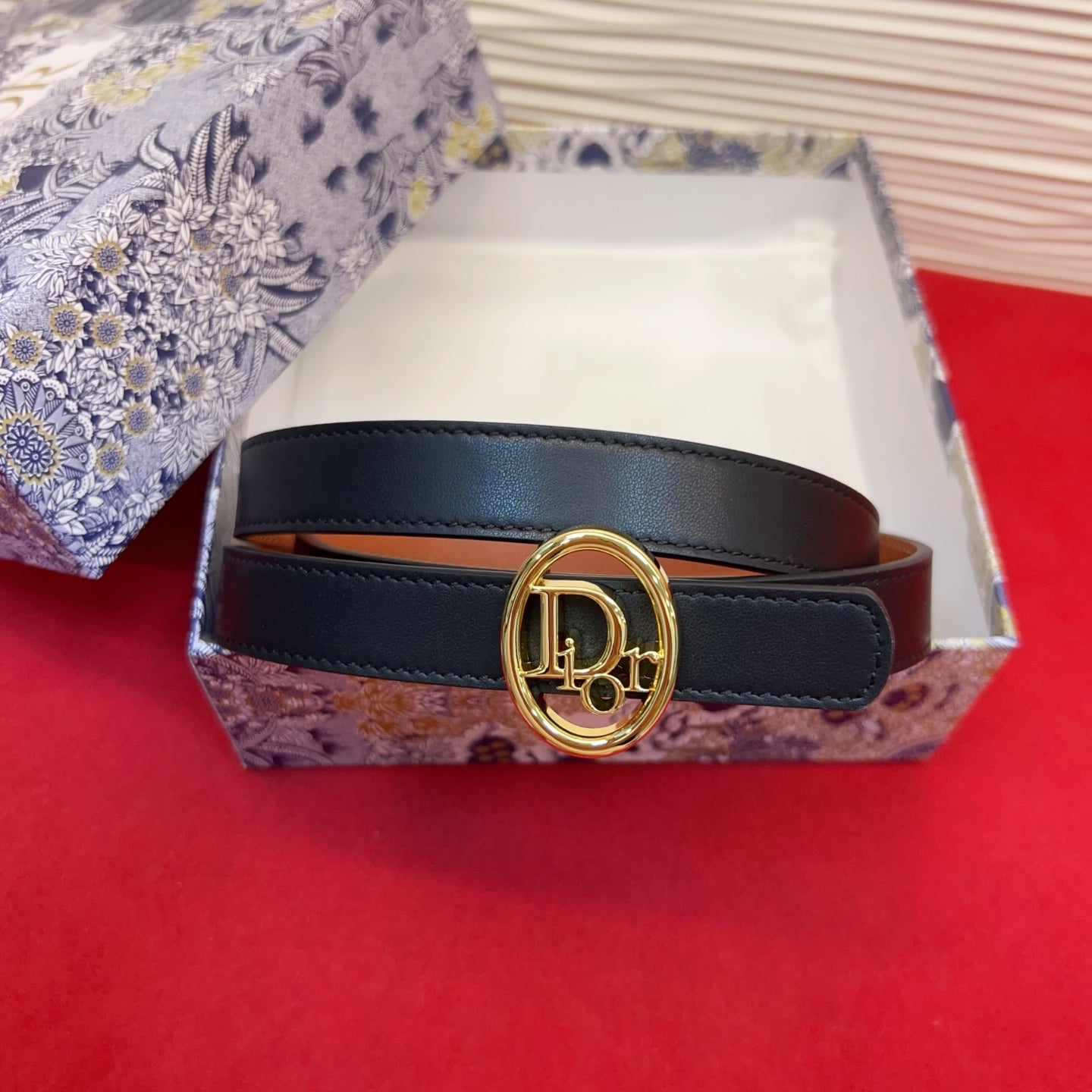 Dior 2026 Reversible Leather Belt 2.0cm Smooth Calfskin