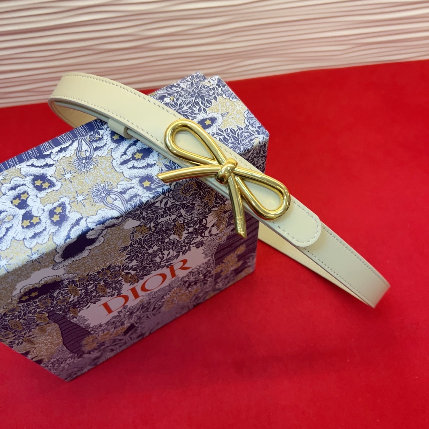Dior 2026 Le Nœud de Dior Belt 2.0cm Smooth Calfskin