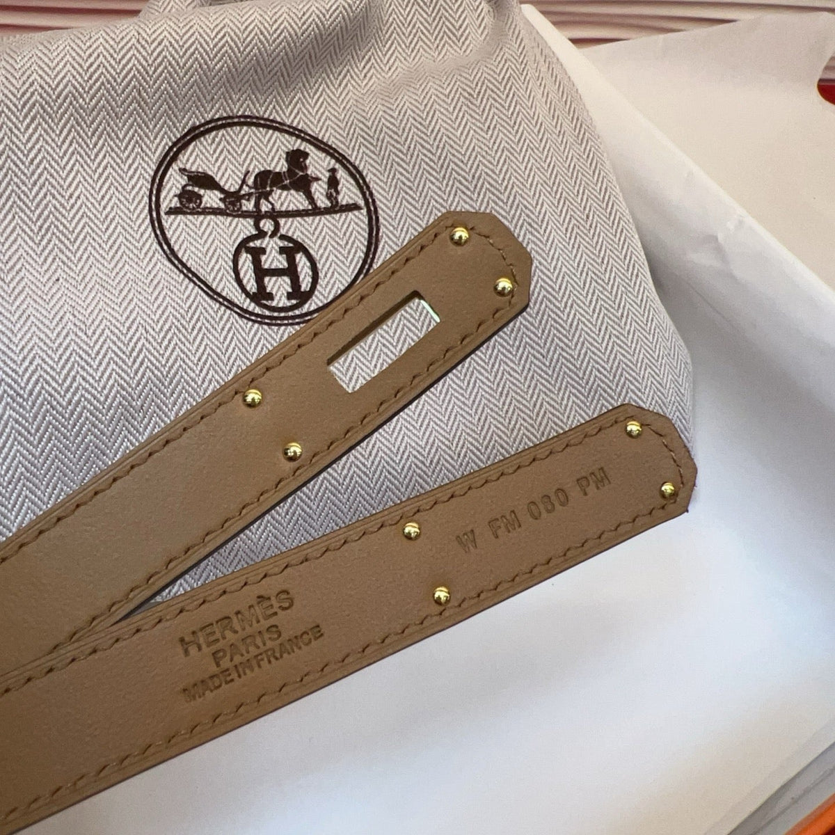 Hermes 2026 Kelly 18 Belt Epsom Calfskin 212464
