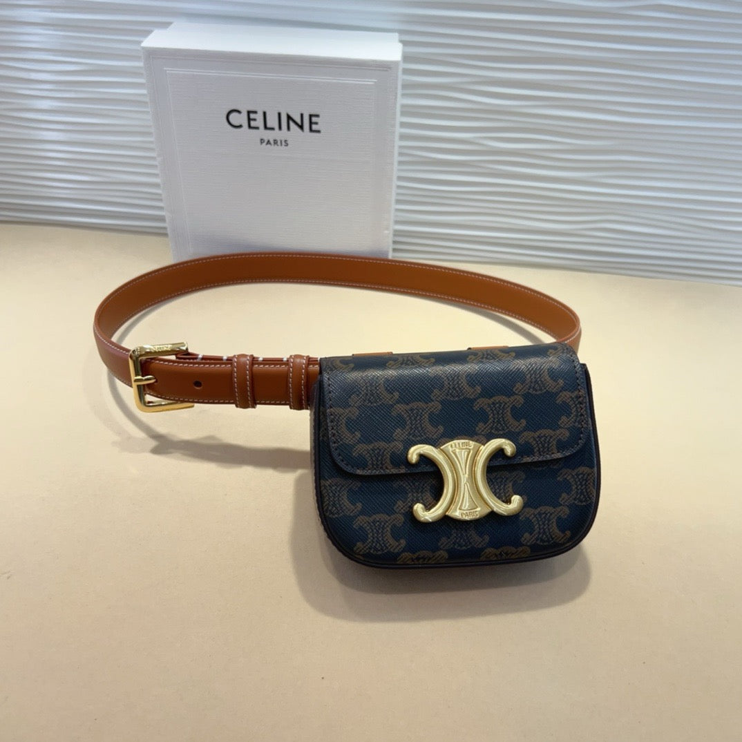 Celine 2026 Arc De Triomphe Belt Bag 25mm Leather