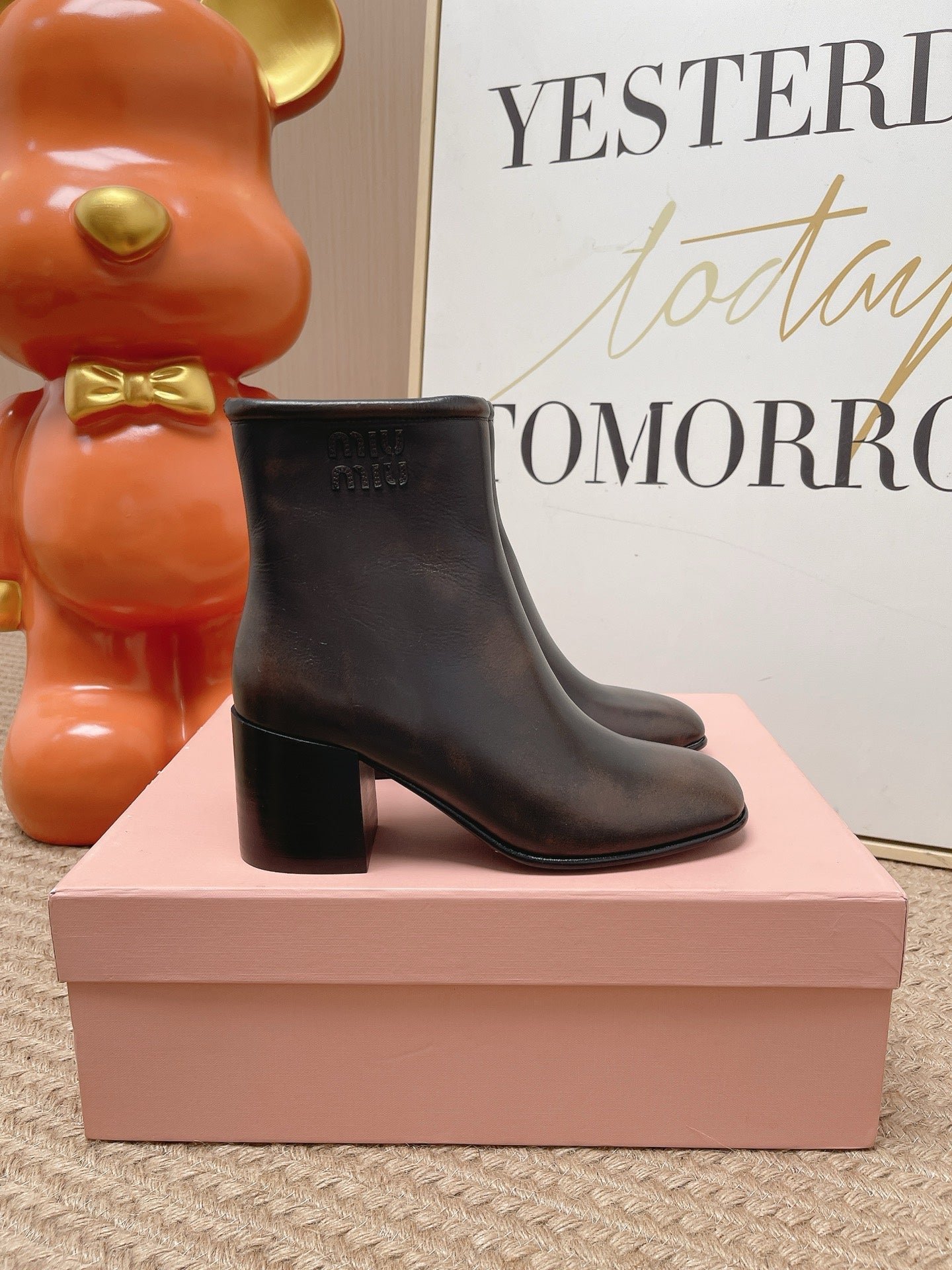 Miumiu 2026 Ankle Boots 60mm Cowhide 950954