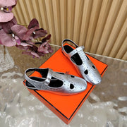 HM 25 Kim Slingback Grey Lambskin 352956