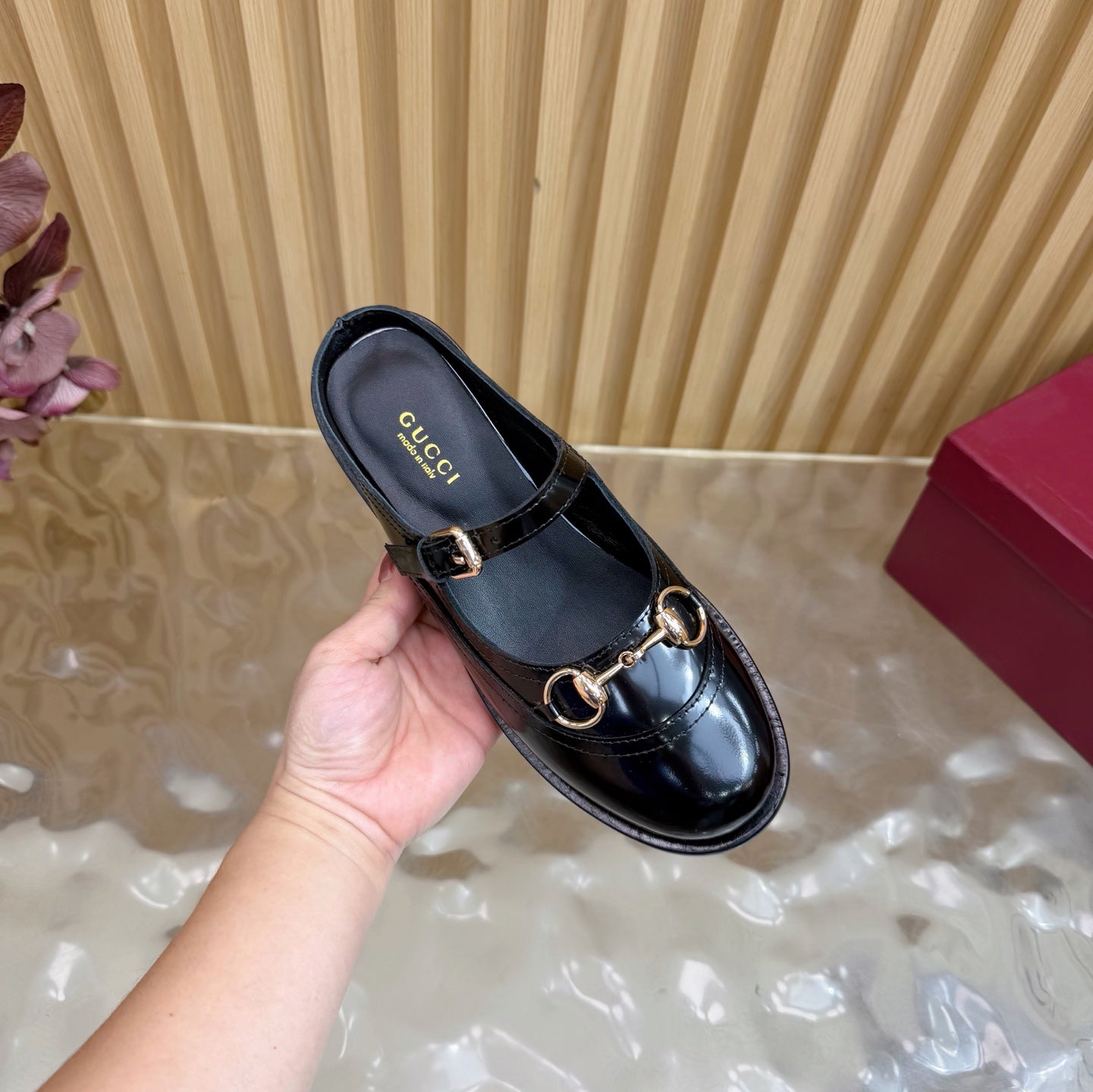 GG 26 Mule Black Sheepskin 589458