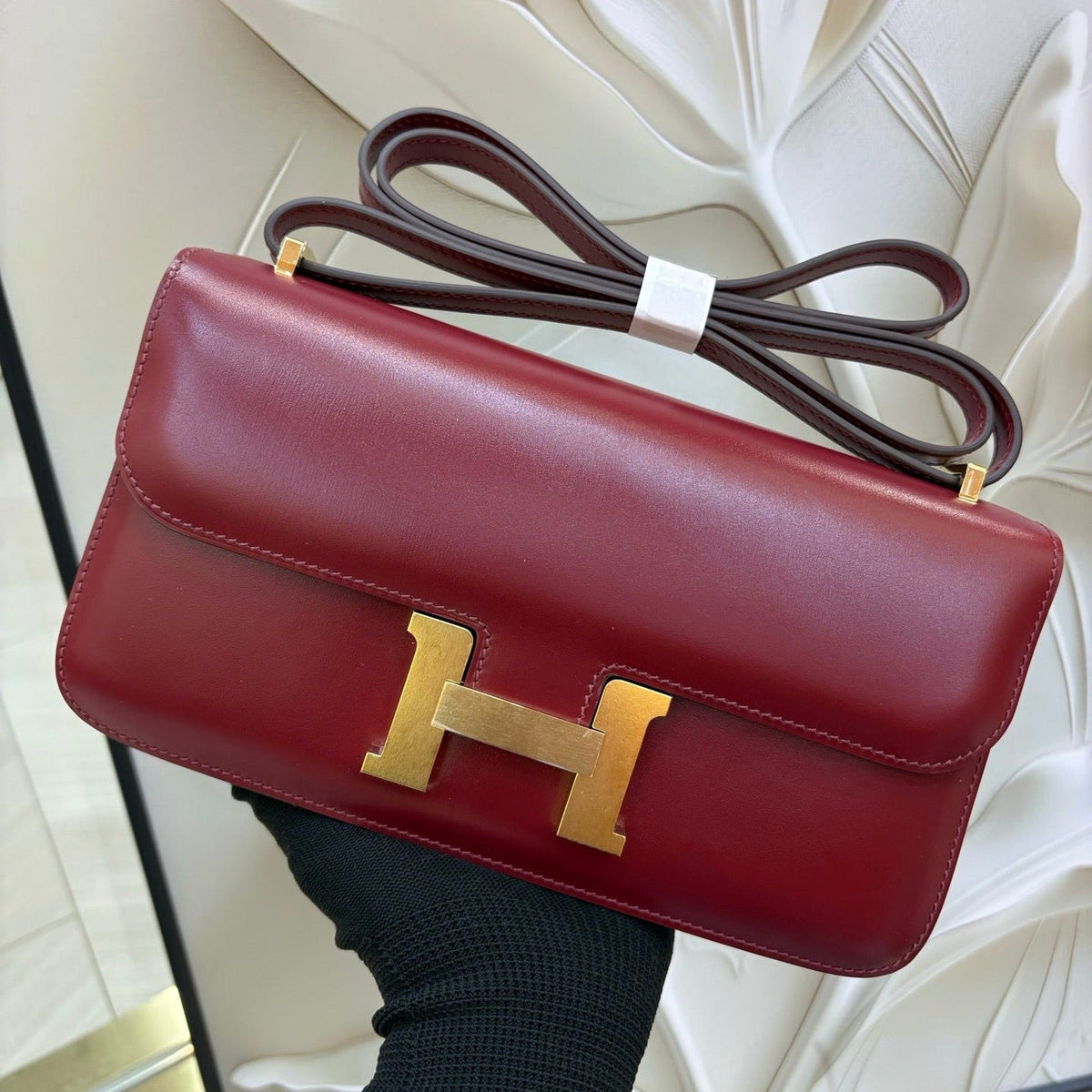 High-end Hermes 2026 Constance Elan 26cm Bag Box Leather