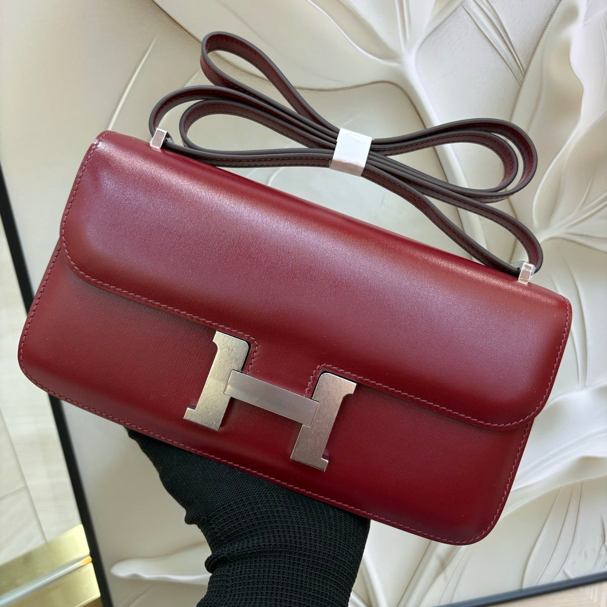 High-end Hermes 2026 Constance Elan 26cm Bag Box Leather
