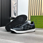 GG Men's Supreme Sneaker Black Cowhide 531166