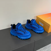 CD Sneaker In Deep Blue Calfskin And Mesh Fabric  109250