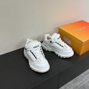 CD Sneaker In White Calfskin And Mesh Fabric 109256