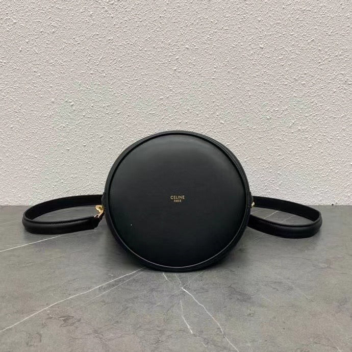 Celine 2026 Teen Bucket Bag 18cm Black Smooth Calfskin