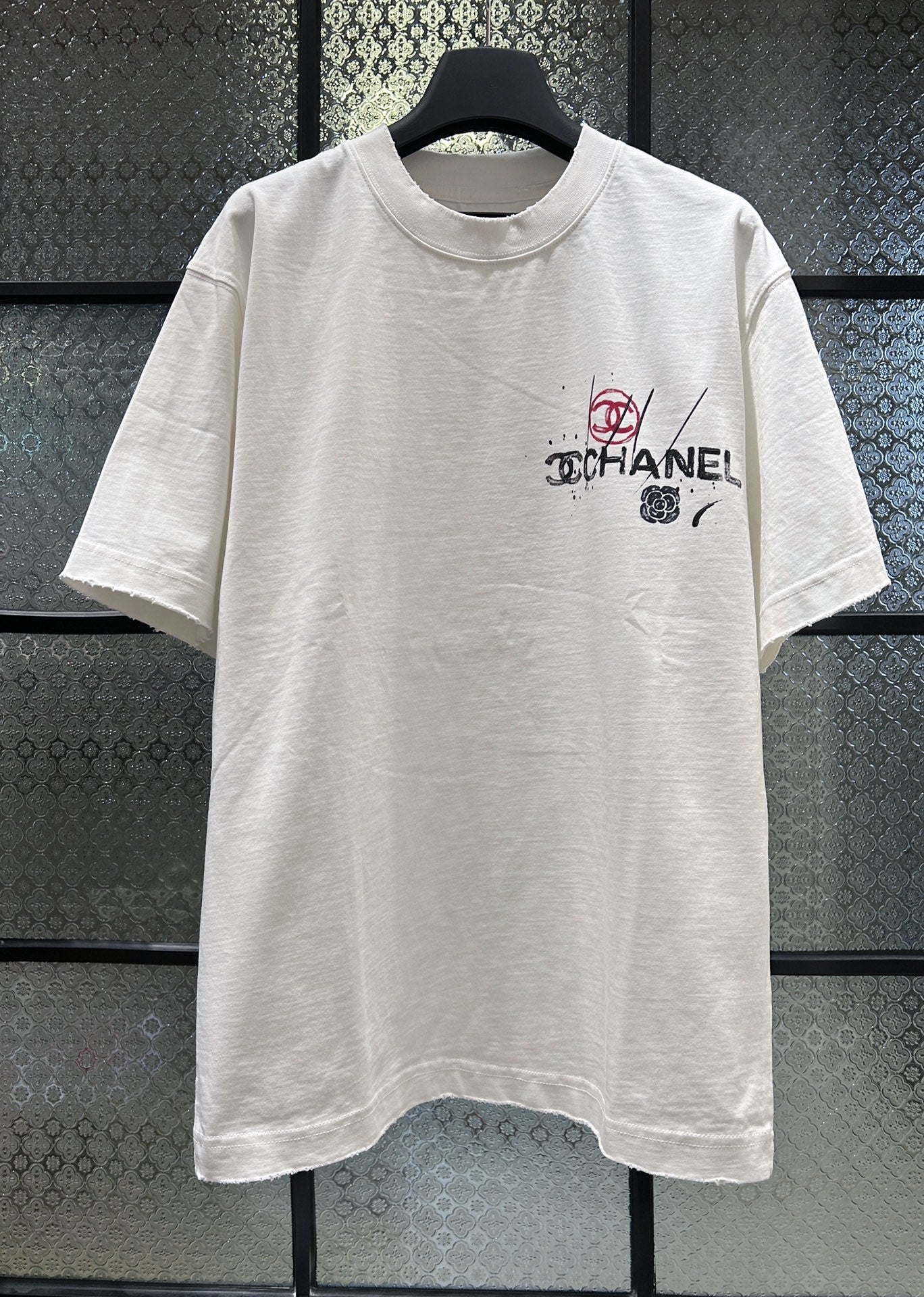 Chanel 2026 T-shirt Black White Green Cotton