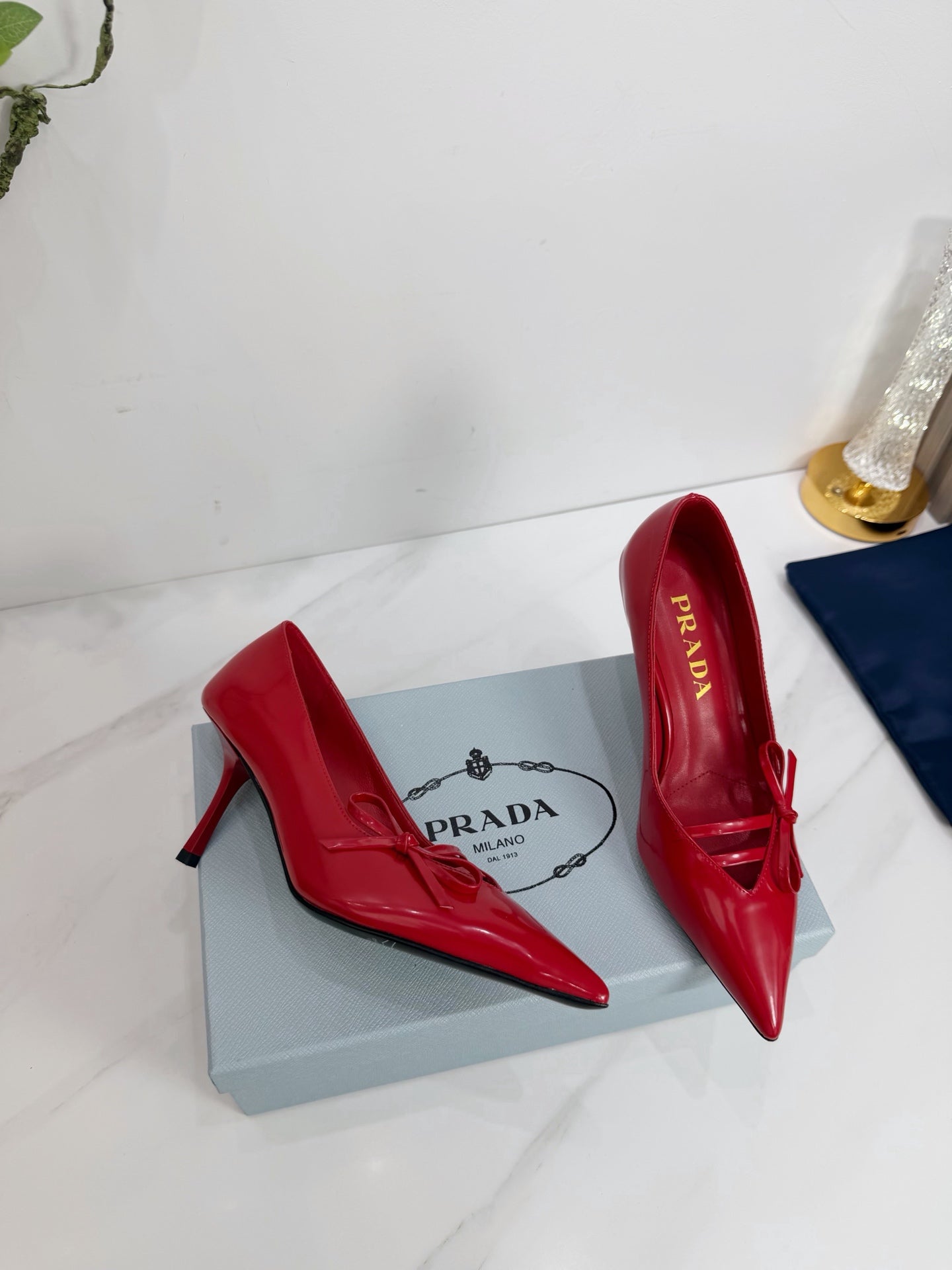 PRA 26SS High Heels Pumps 75 Red Patent Leather 592354