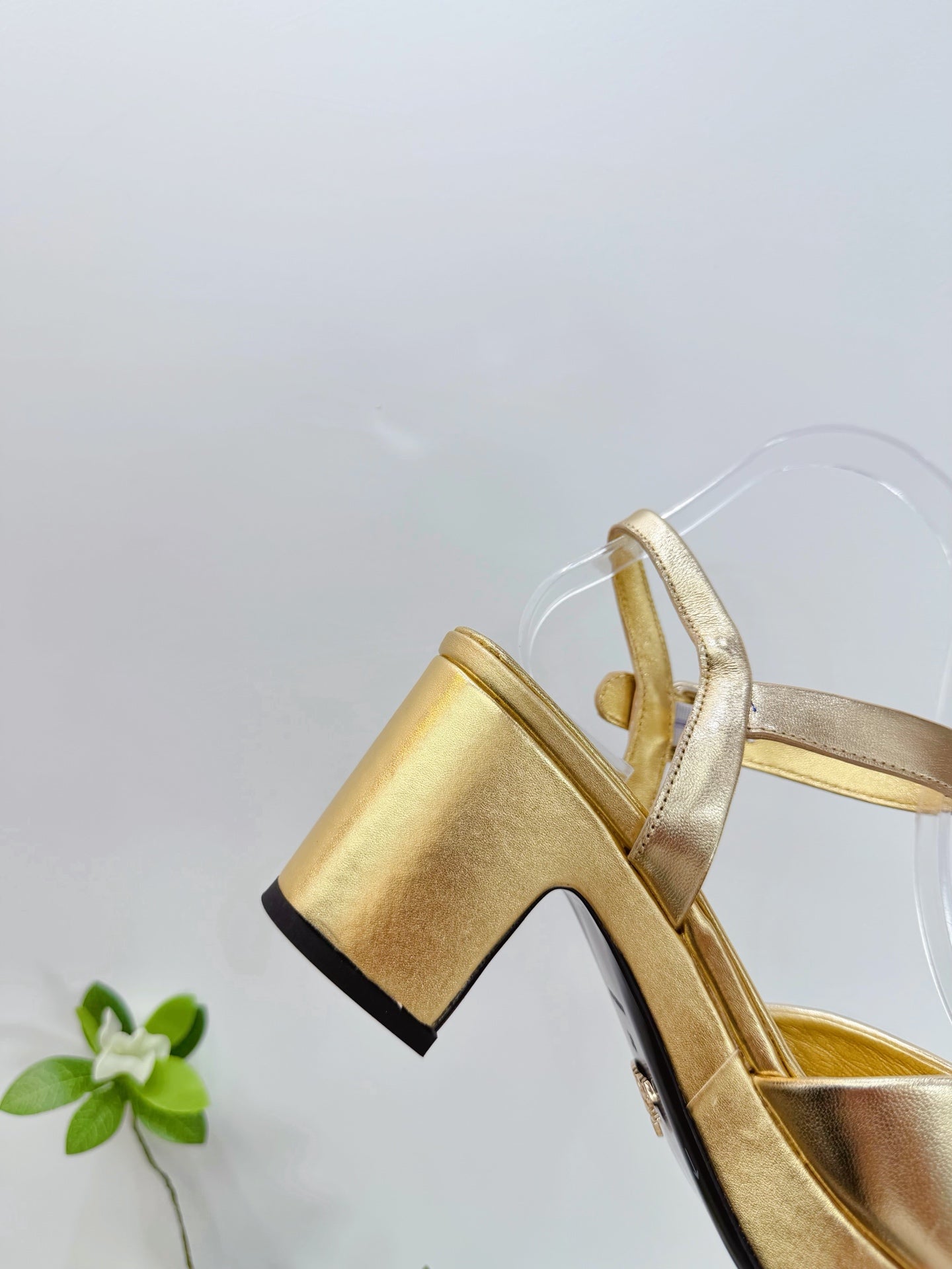 PRA 26SS Platform Sandals 75 Gold Metallic Sheepskin 592377