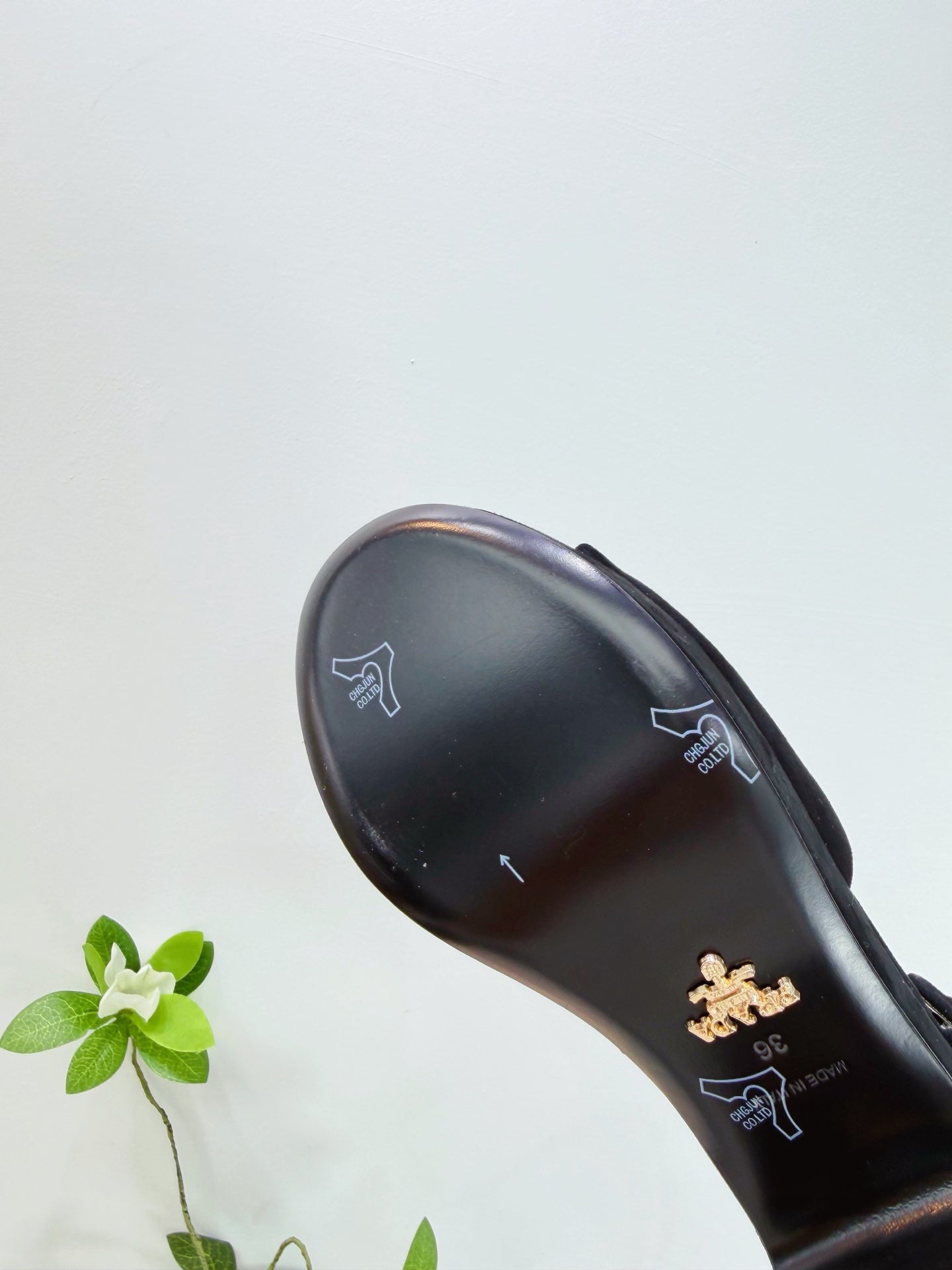 PRA 26SS Platform Sandals 75 Black Suede Sheepskin 592379