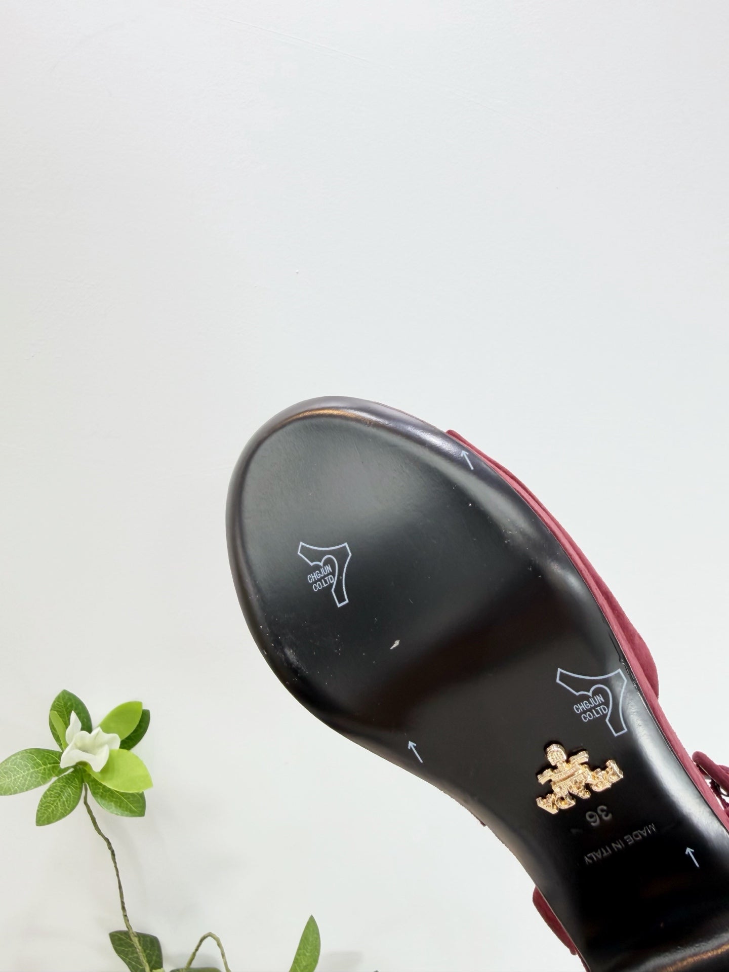 PRA 26SS Platform Sandals 75 Burgundy Suede Sheepskin 592388