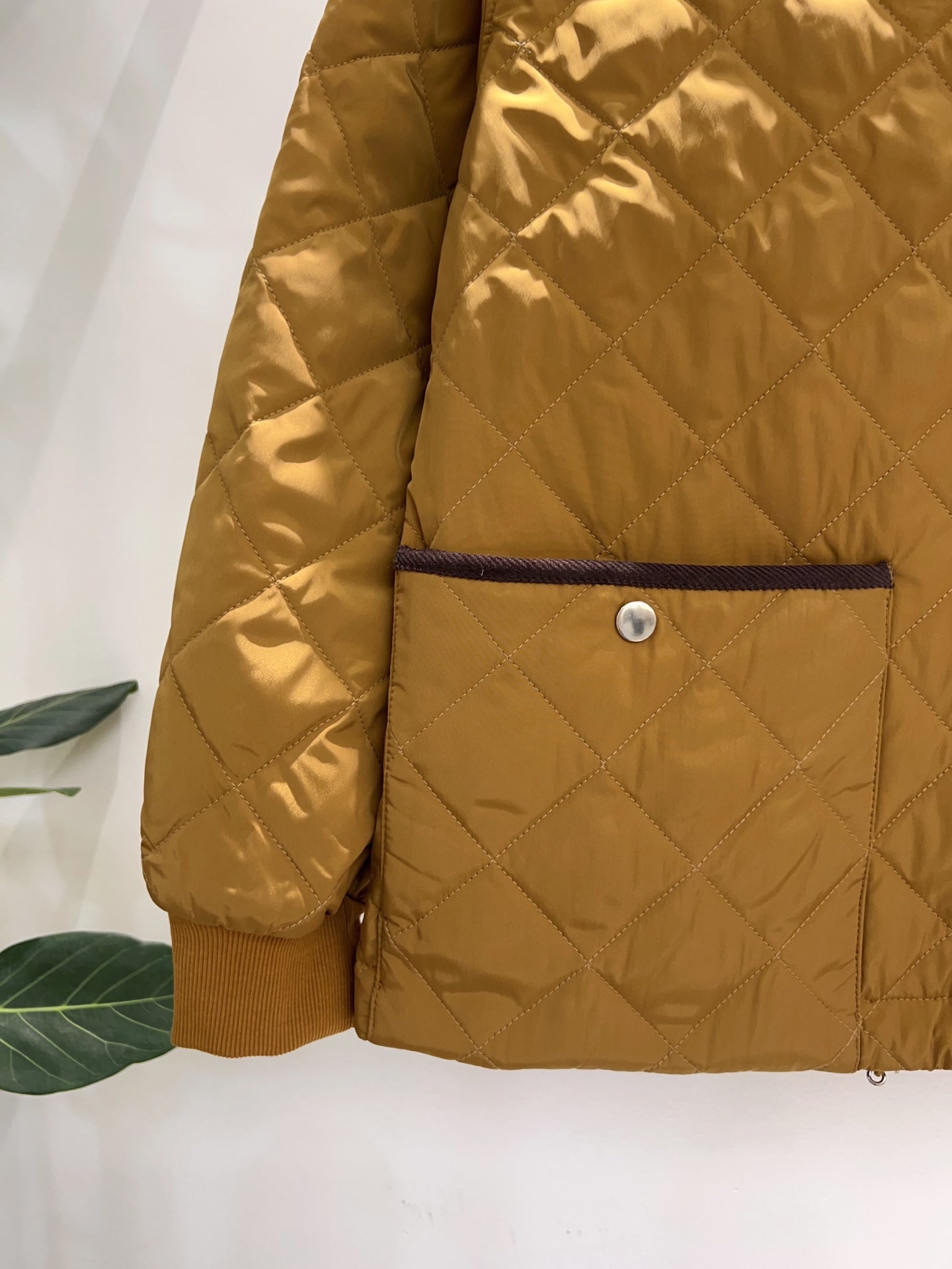 Prada 2025 Quilted Jacket Camel Polyester