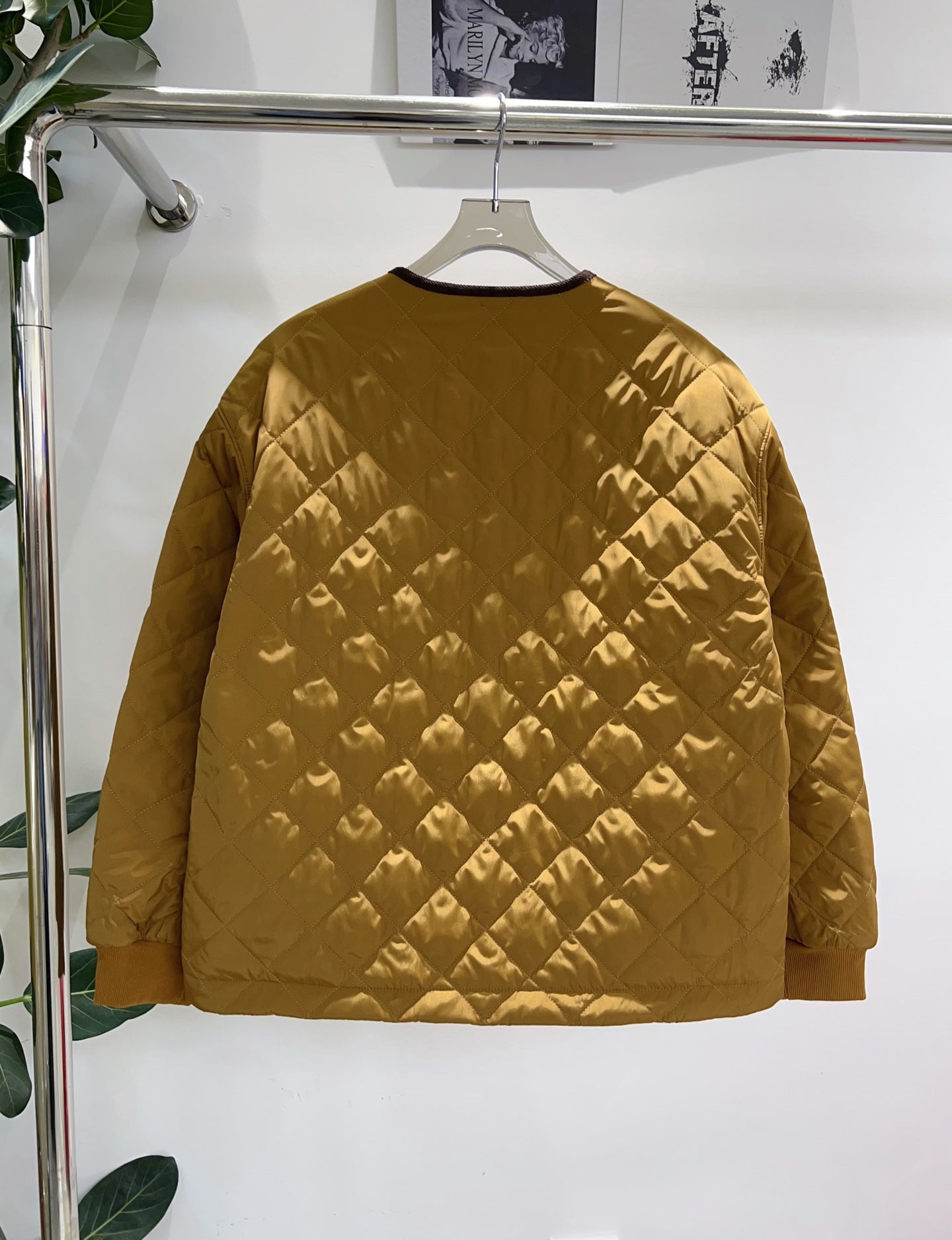 Prada 2025 Quilted Jacket Camel Polyester