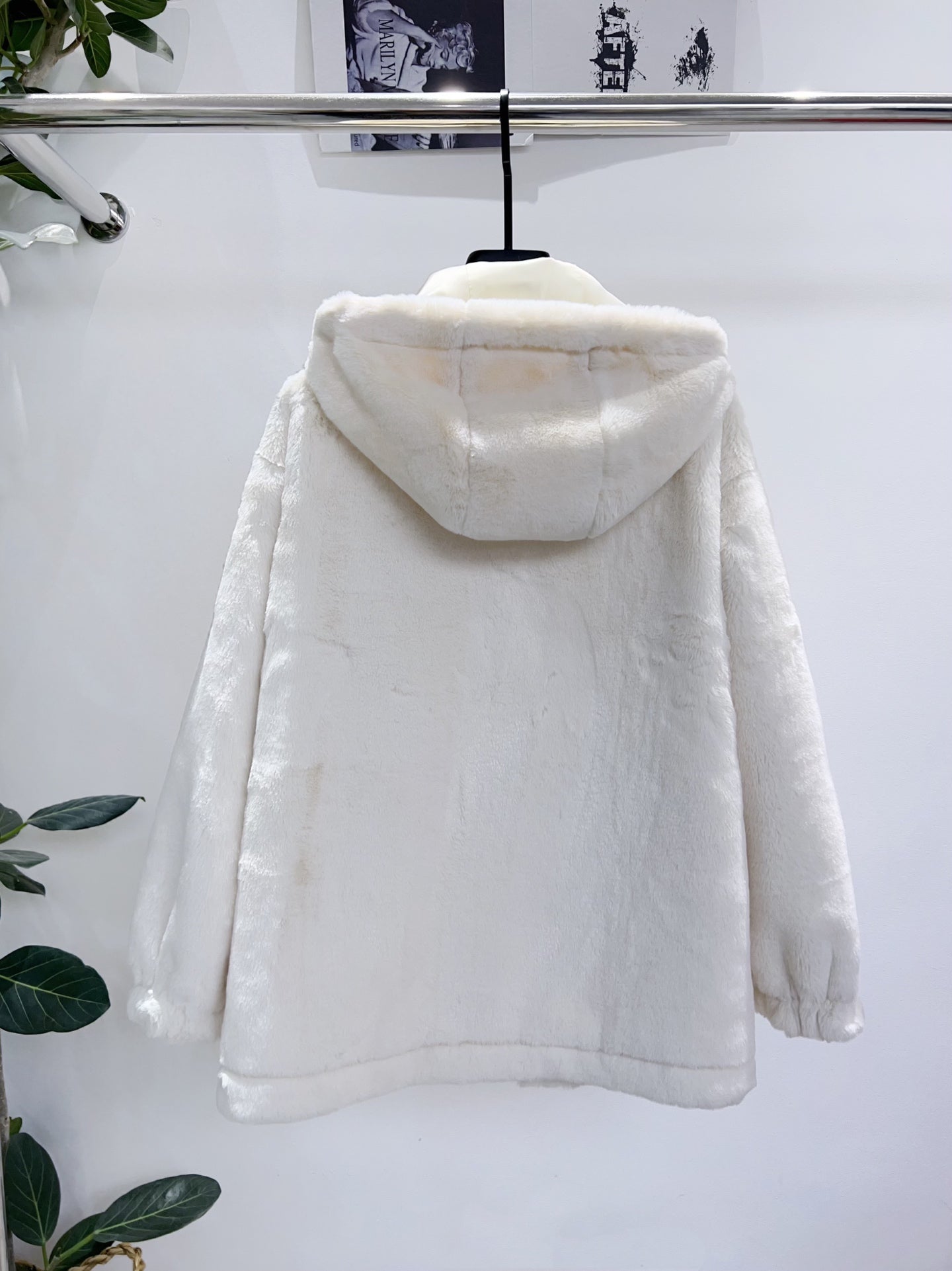 Prada 2025 Fur Jacket White Wool