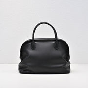 The Row Agnes Tote Bag 30cm Black Leather