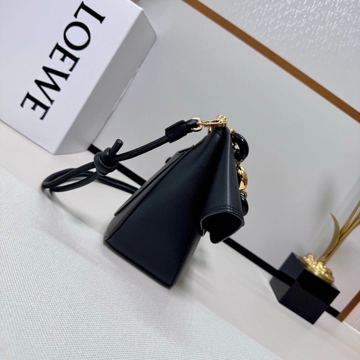 Loewe 2025 Ola 26 Bag Black Smooth Calfskin 274674