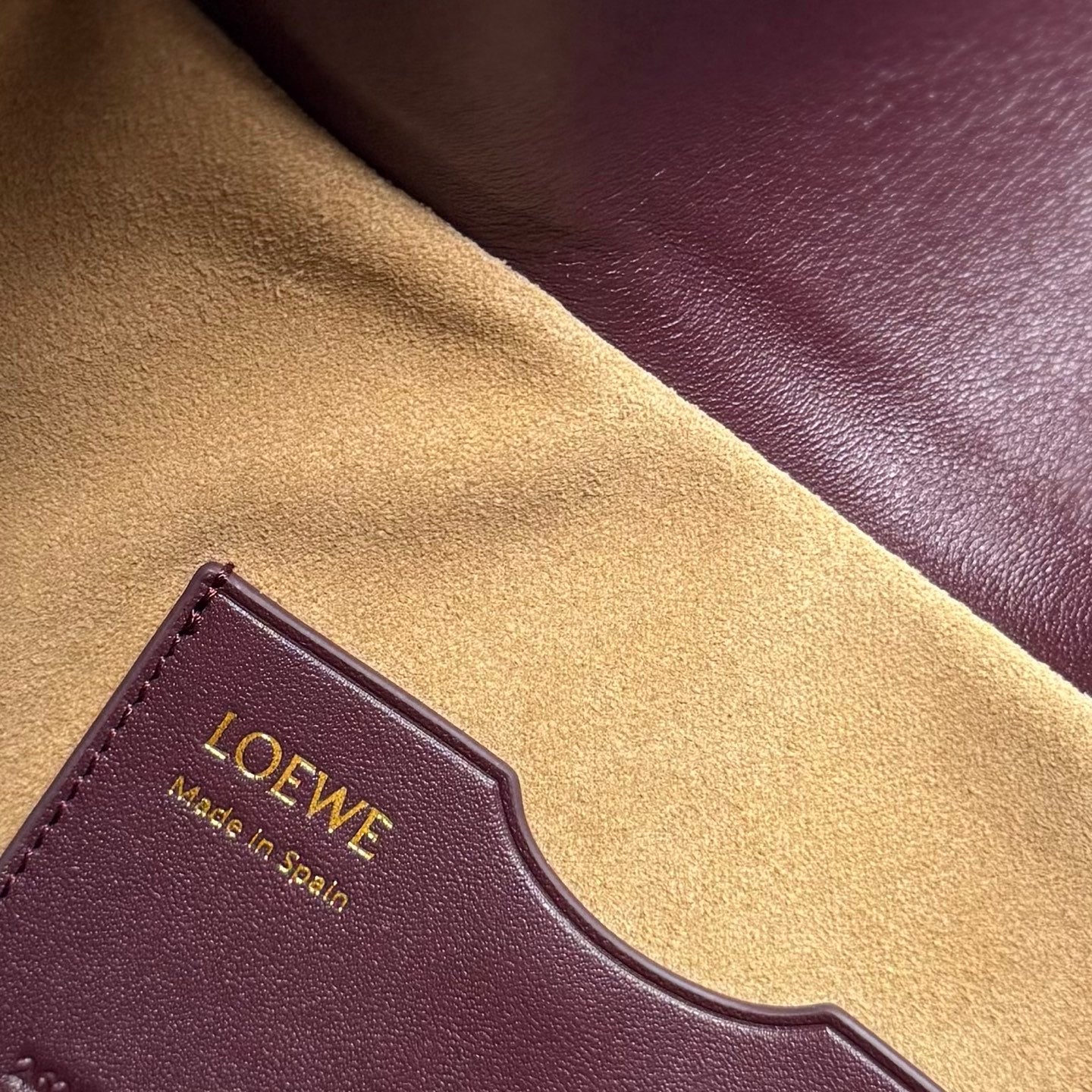 Loewe 2025 Ola 26 Bag Dark Burgundy Smooth Calfskin 274677