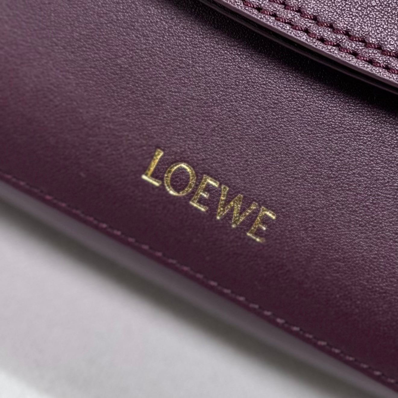 Loewe 2025 Ola 26 Bag Dark Burgundy Smooth Calfskin 274677