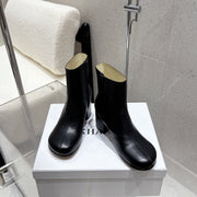 Loewe 25 ankle boots black cowhide