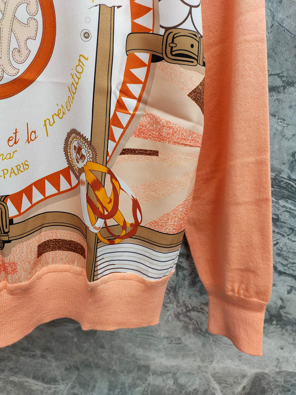 HM 25 Sweater Peach Orange Wool 89215