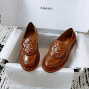 CC Moccasins 25mm In Caramel Glossy Lambskin  144647