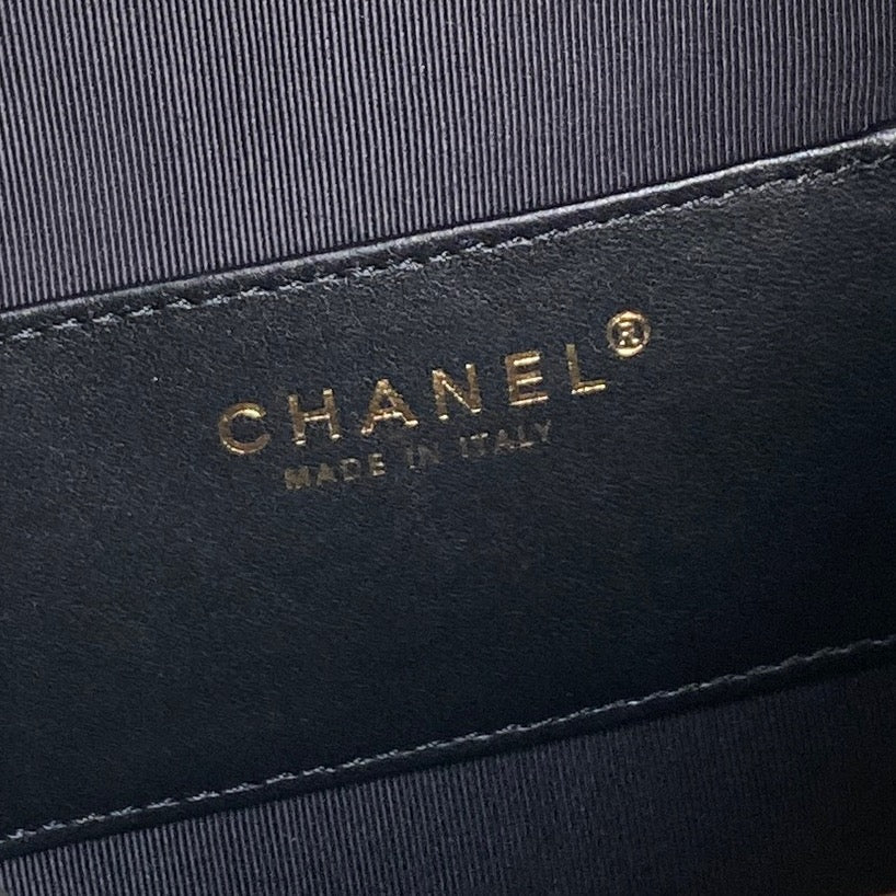 CC 25C Hobo Bag 40cm Black Suede