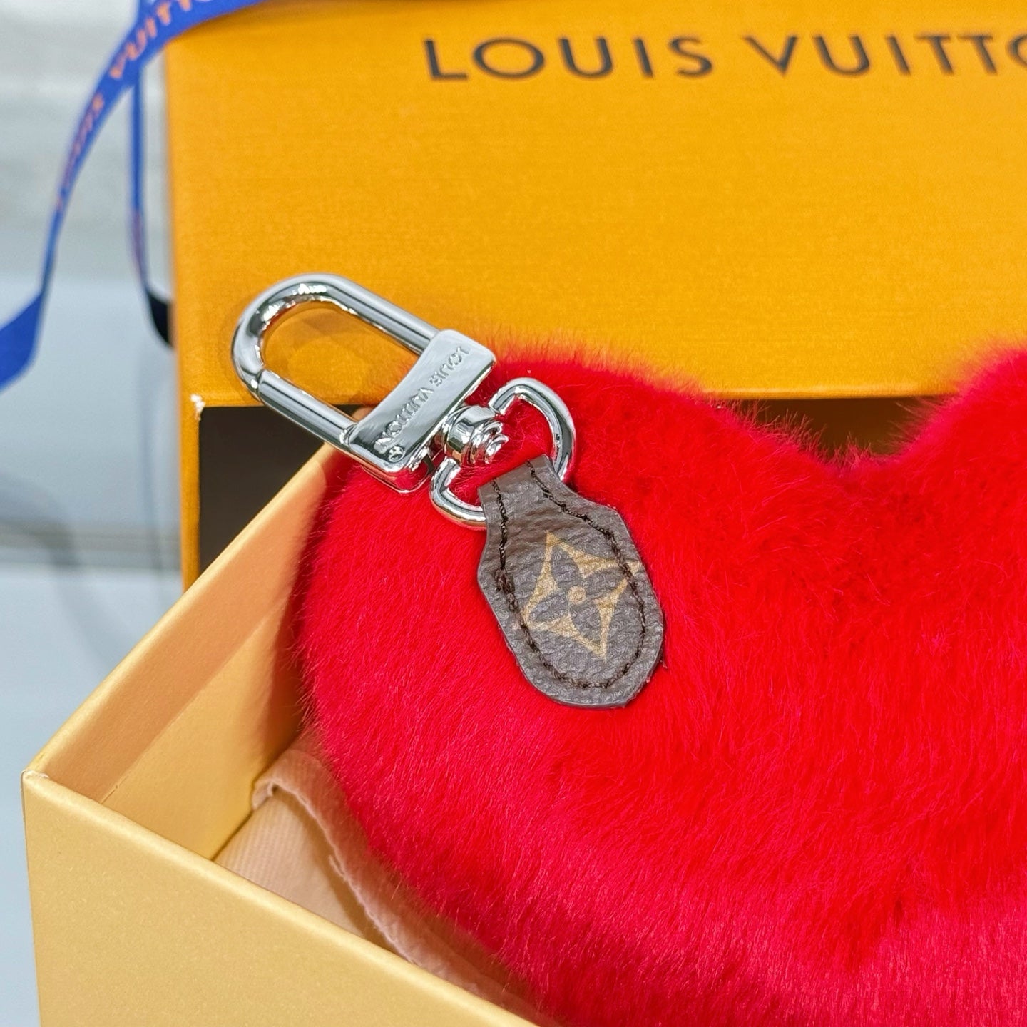 LV Lucky Heart Charm Red mix Colors Wool